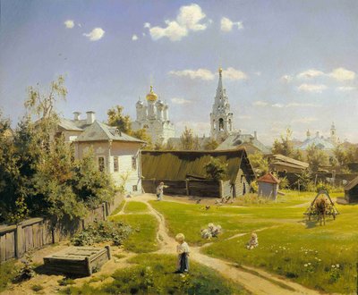 Moscow Courtyard by Vasilij Dmitrievich Polenov
